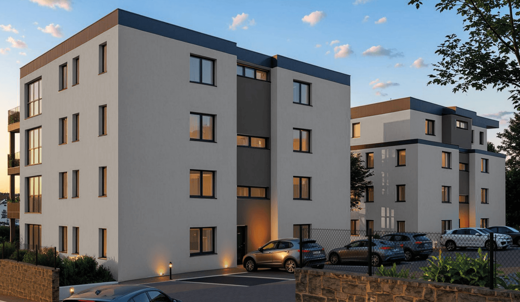 Fassade an der Eingangseite